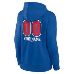 Chicago Cubs Women's Personalized Name & Number Fastball Pullover Hoodie Near Me