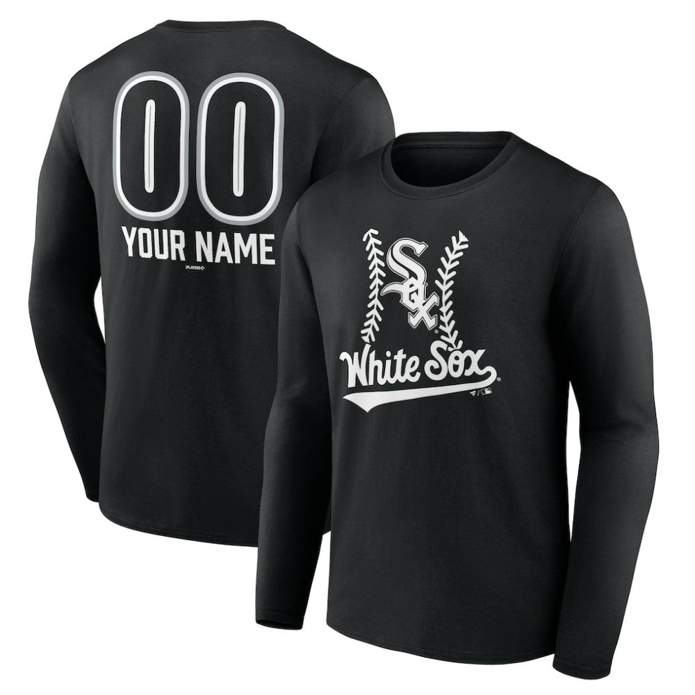 Chicago White Sox Personalized Name & Number Fastball Long Sleeve T-Shirt Near Me