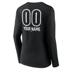 Chicago White Sox Women's Personalized Name & Number Fastball Long Sleeve V-Neck T-Shirt Discount
