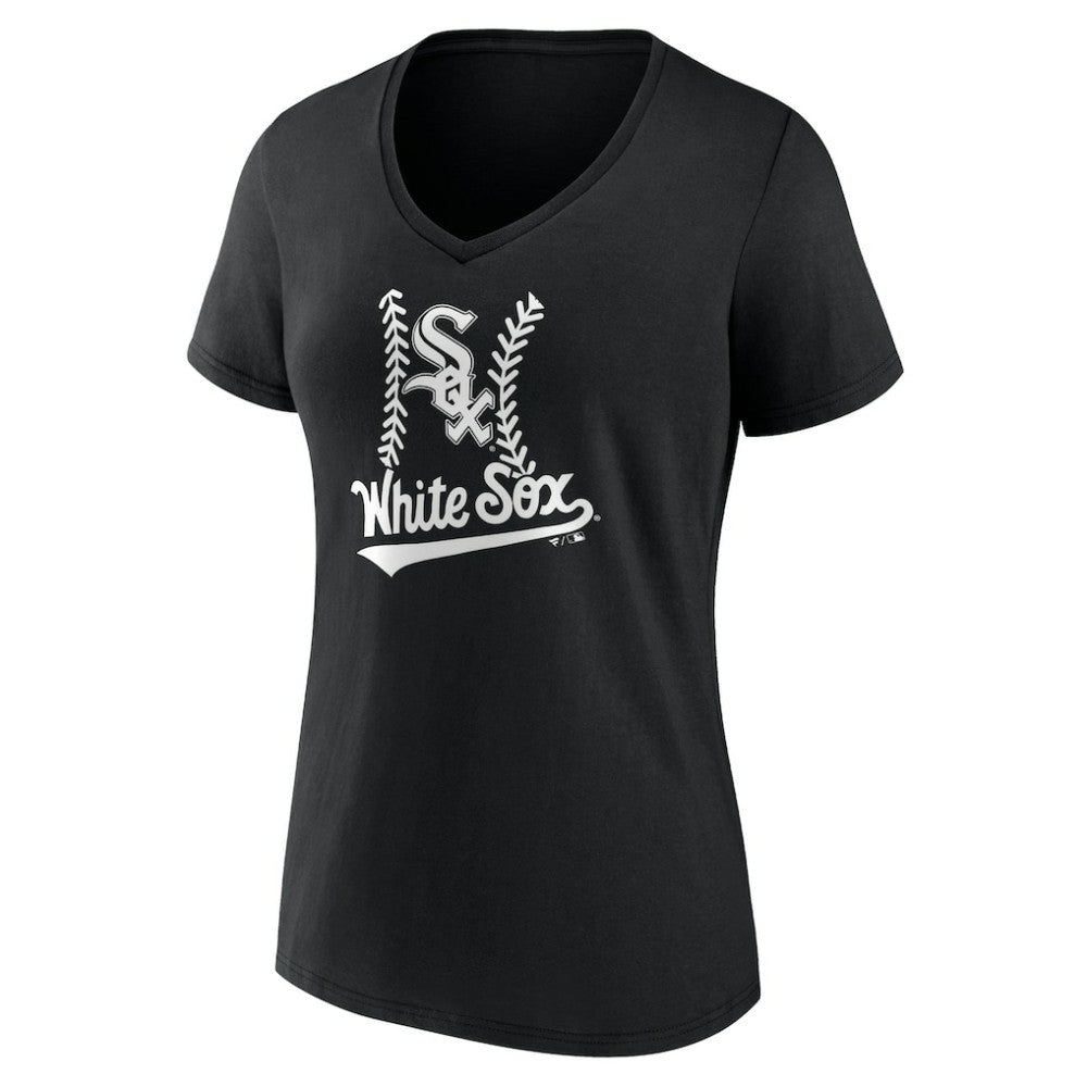 Chicago White Sox Women's Personalized Name & Number Fastball V-Neck T-Shirt Online