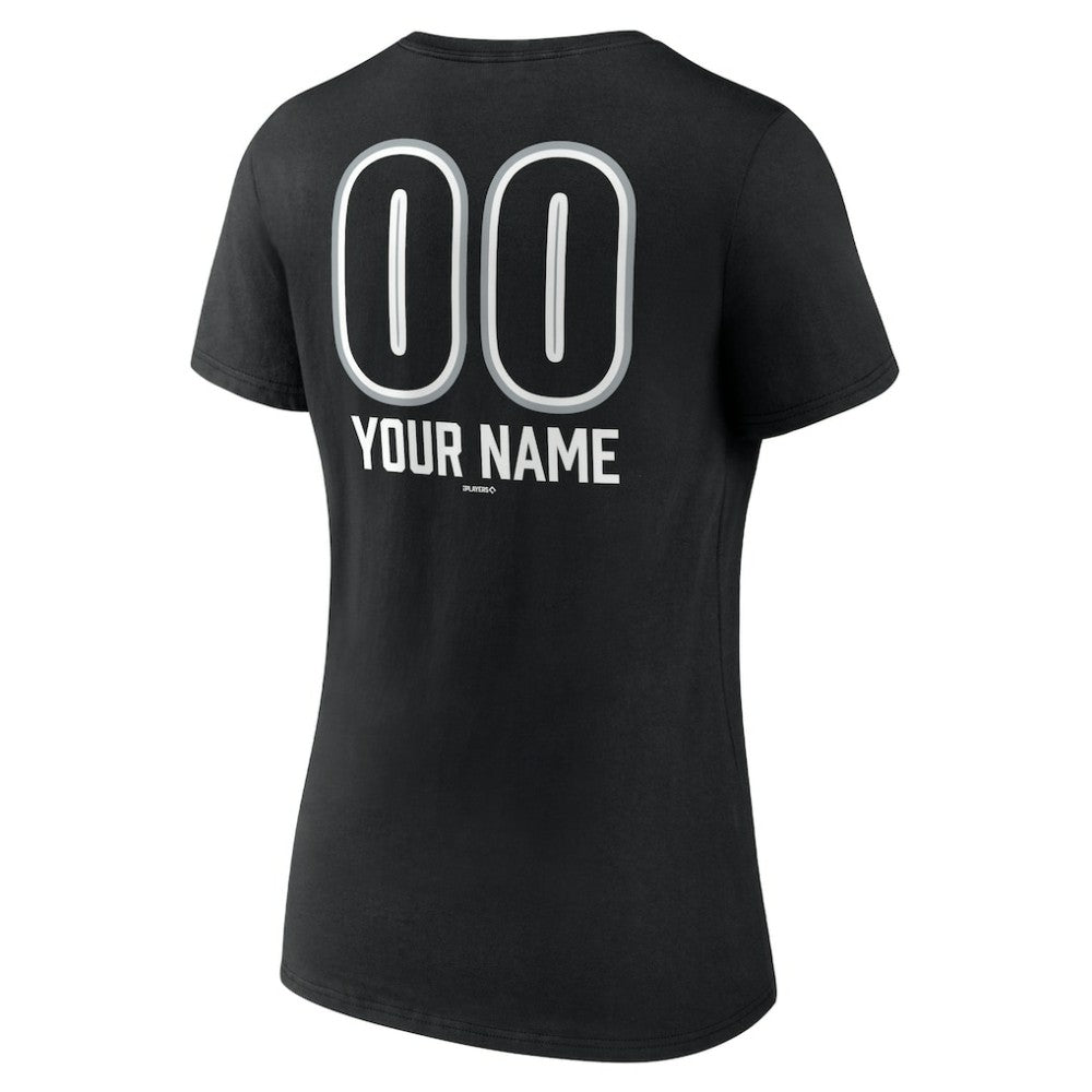 Chicago White Sox Women's Personalized Name & Number Fastball V-Neck T-Shirt Online