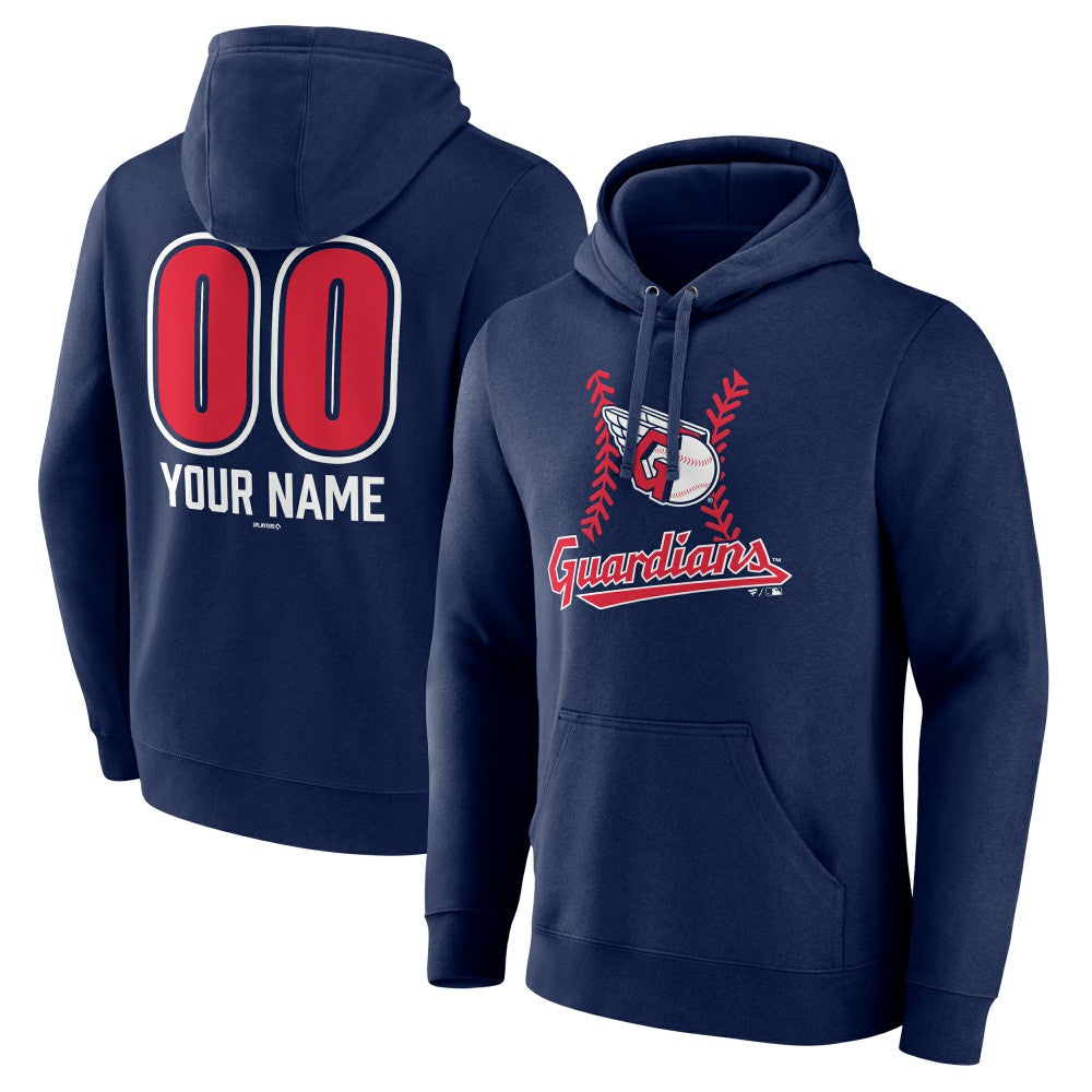 Cleveland Guardians Personalized Name & Number Fastball Pullover Hoodie Near Me