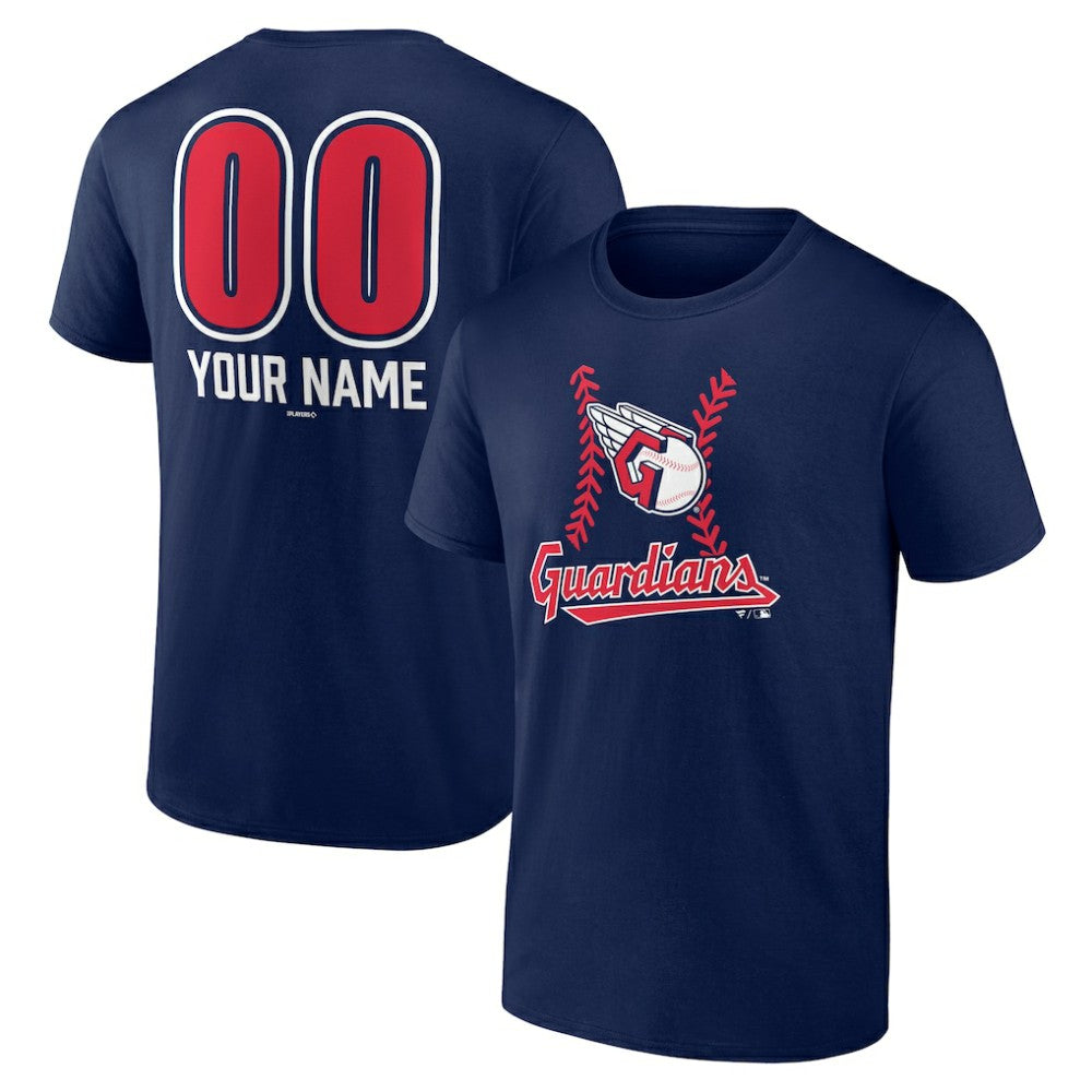 Cleveland Guardians Personalized Name & Number Fastball T-Shirt for sale