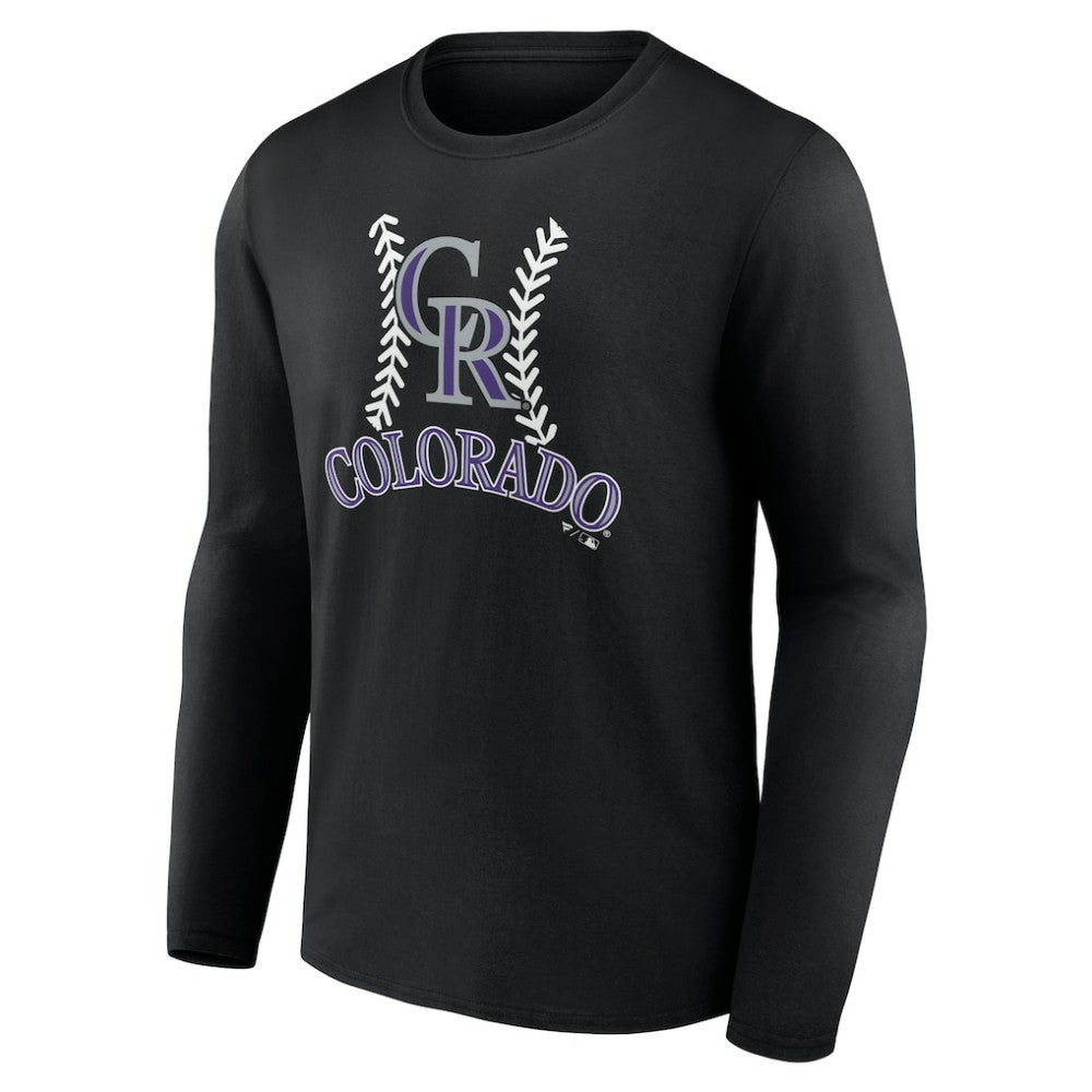 Colorado Rockies Personalized Name & Number Fastball Long Sleeve T-Shirt for sale