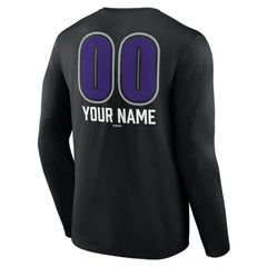 Colorado Rockies Personalized Name & Number Fastball Long Sleeve T-Shirt for sale
