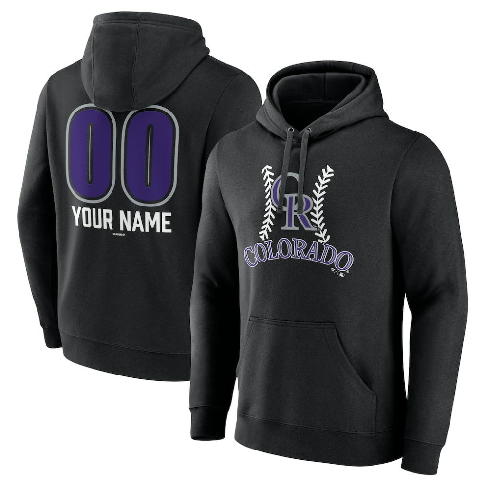Colorado Rockies Personalized Name & Number Fastball Pullover Hoodie Outlet