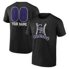 Colorado Rockies Personalized Name & Number Fastball T-Shirt Near Me