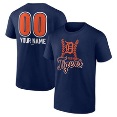 Detroit Tigers Personalized Name & Number Fastball T-Shirt for sale