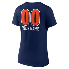 Detroit Tigers Women's Personalized Name & Number Fastball V-Neck T-Shirt Near Me