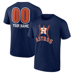 Houston Astros Personalized Name & Number Fastball T-Shirt Discount