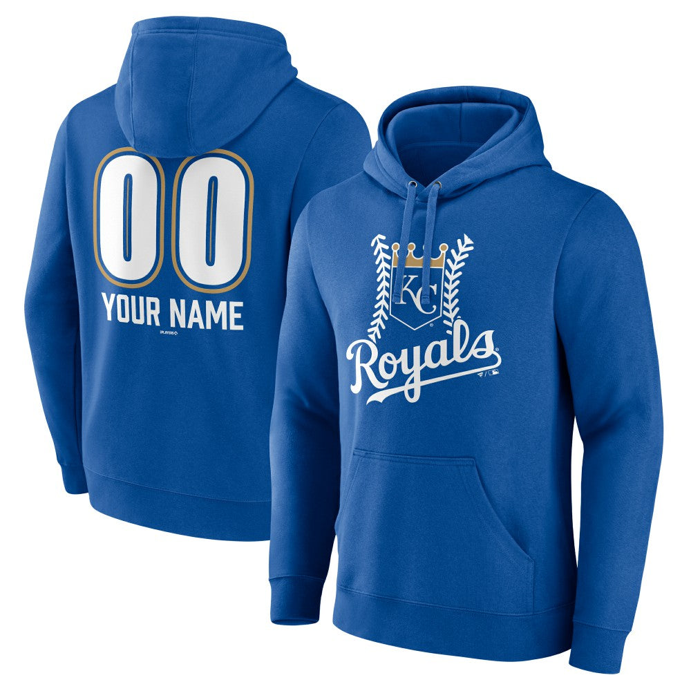 Kansas City Royals Personalized Name & Number Fastball Pullover Hoodie Near Me