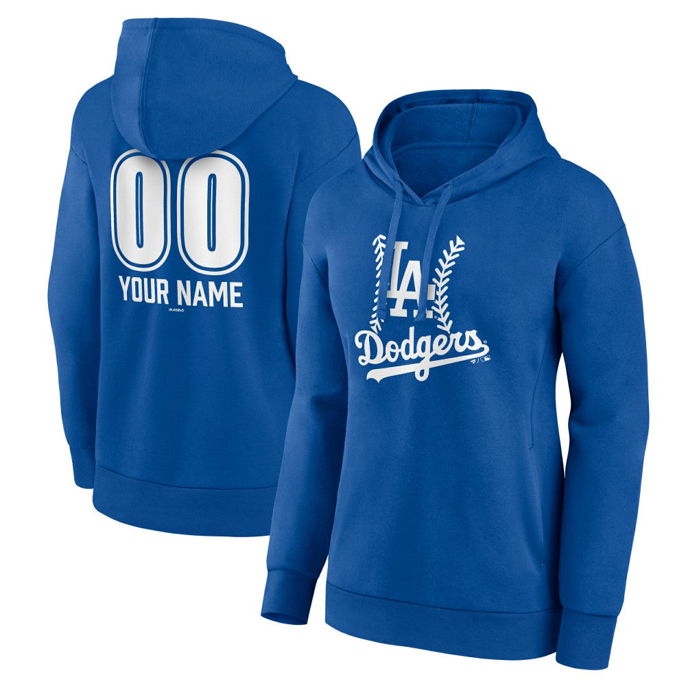 Los Angeles Dodgers Women's Personalized Name & Number Fastball Pullover Hoodie Online