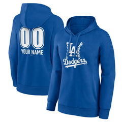 Los Angeles Dodgers Women's Personalized Name & Number Fastball Pullover Hoodie Online