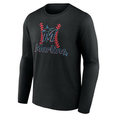 Miami Marlins Personalized Name & Number Fastball Long Sleeve T-Shirt Online