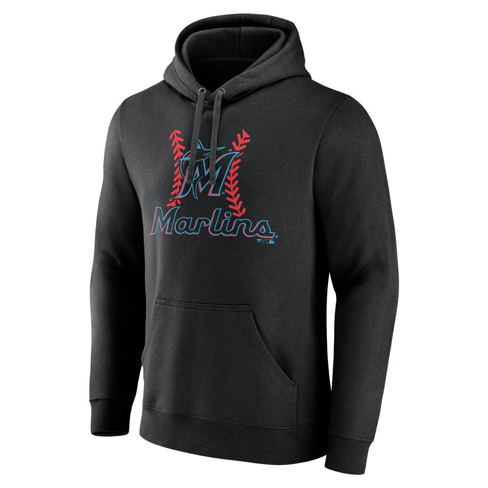 Miami Marlins Personalized Name & Number Fastball Pullover Hoodie for sale