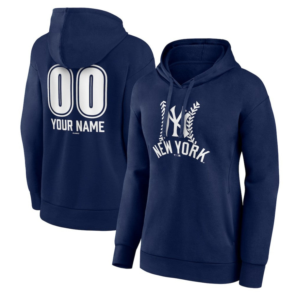 New York Yankees Women's Personalized Name & Number Fastball Pullover Hoodie Near Me