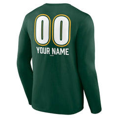 Athletics Personalized Name & Number Fastball Long Sleeve T-Shirt Sale