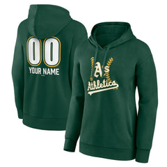 Athletics Women's Personalized Name & Number Fastball Pullover Hoodie Discount