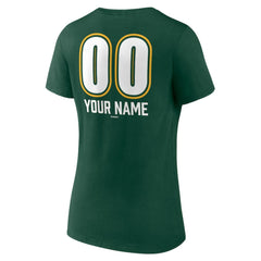 Athletics Women's Personalized Name & Number Fastball V-Neck T-Shirt Online