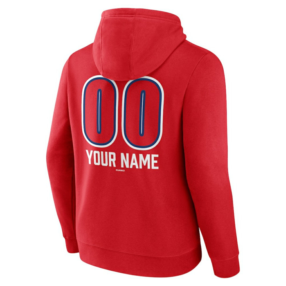 Philadelphia Phillies Personalized Name & Number Fastball Pullover Hoodie Sale