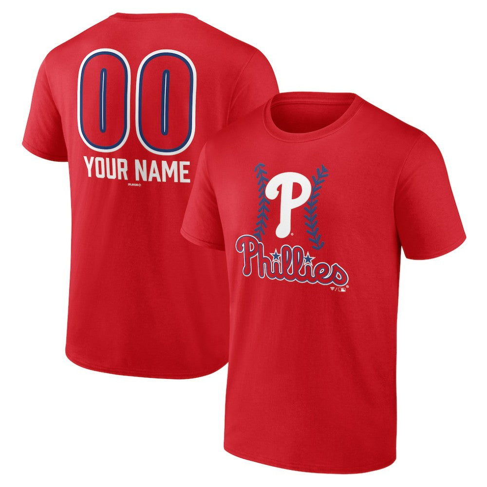 Philadelphia Phillies Personalized Name & Number Fastball T-Shirt for sale