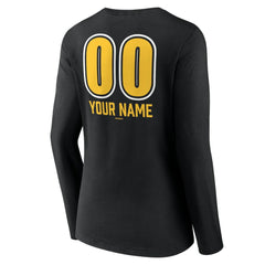 Pittsburgh Pirates Women's Personalized Name & Number Fastball Long Sleeve V-Neck T-Shirt Online