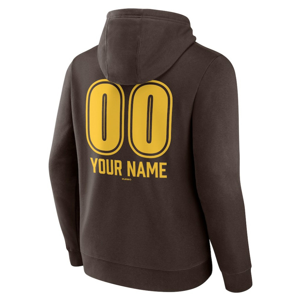 San Diego Padres Personalized Name & Number Fastball Pullover Hoodie Discount