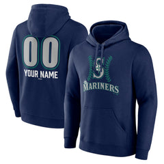 Seattle Mariners Personalized Name & Number Fastball Pullover Hoodie Discount