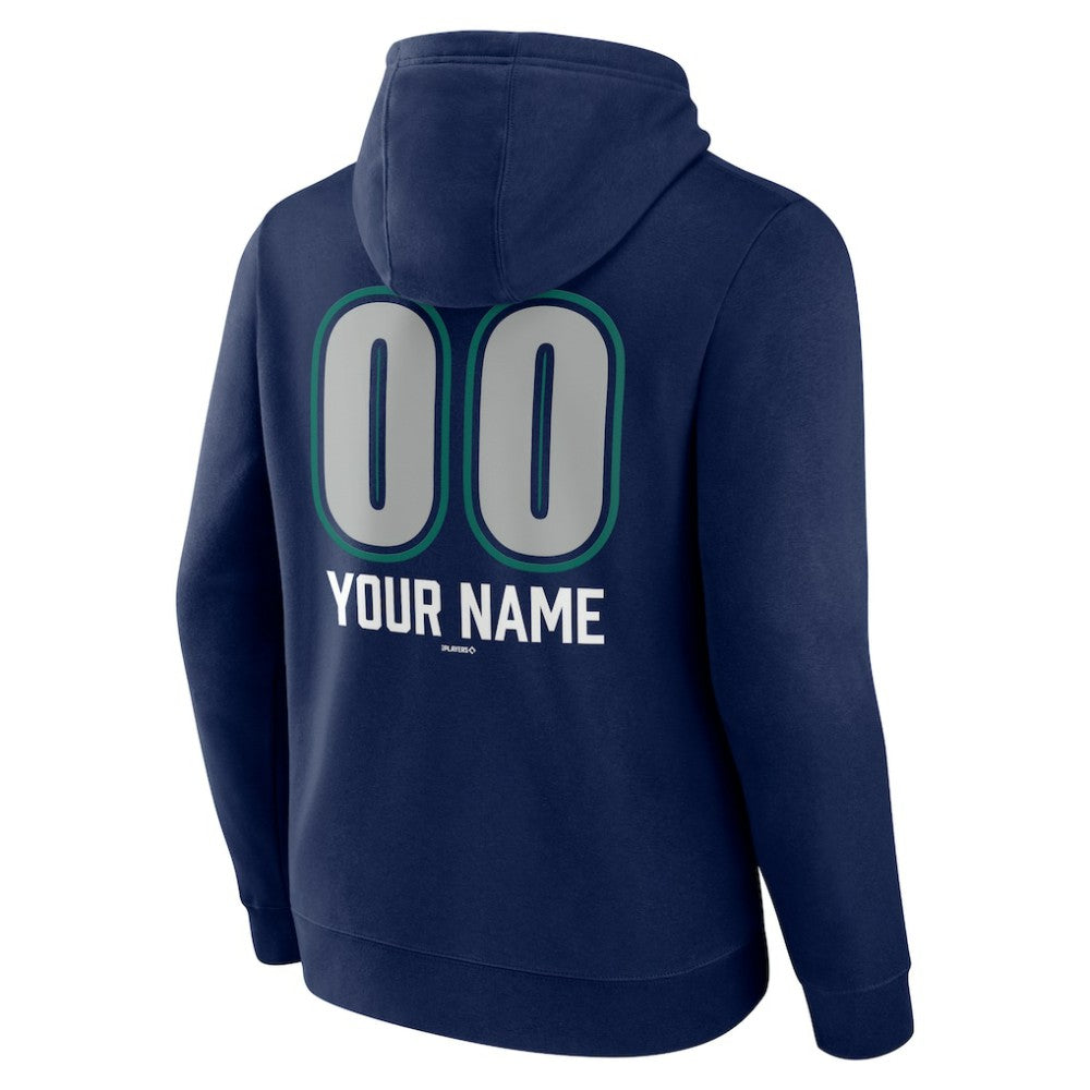 Seattle Mariners Personalized Name & Number Fastball Pullover Hoodie Discount