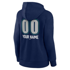 Seattle Mariners Women's Personalized Name & Number Fastball Pullover Hoodie Discount