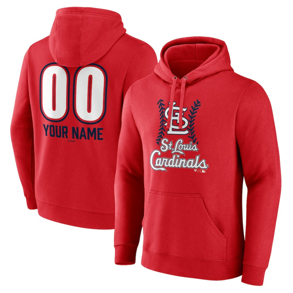 St. Louis Cardinals Personalized Name & Number Fastball Pullover Hoodie Near Me
