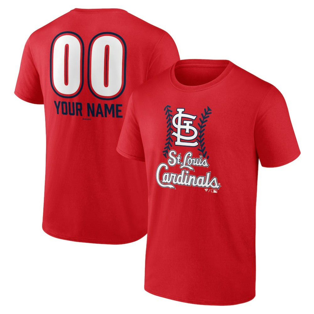 St. Louis Cardinals Personalized Name & Number Fastball T-Shirt for sale