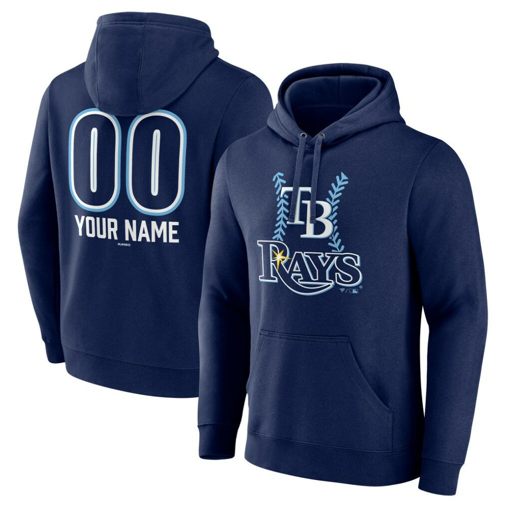 Tampa Bay Rays Personalized Name & Number Fastball Pullover Hoodie Discount