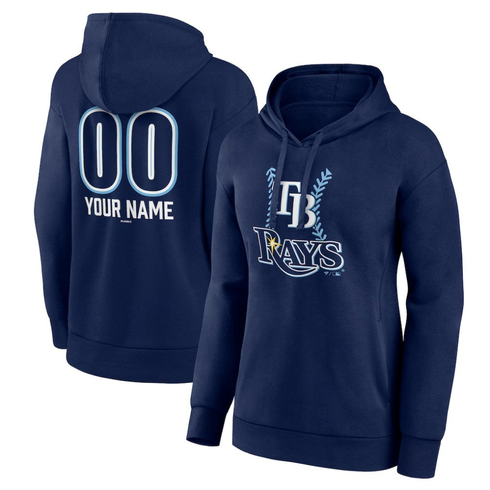 Tampa Bay Rays Women's Personalized Name & Number Fastball Pullover Hoodie for sale