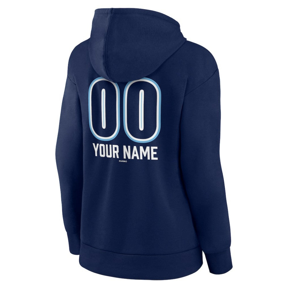 Tampa Bay Rays Women's Personalized Name & Number Fastball Pullover Hoodie for sale