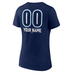 Tampa Bay Rays Women's Personalized Name & Number Fastball V-Neck T-Shirt Discount