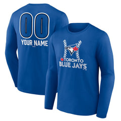 Toronto Blue Jays Personalized Name & Number Fastball Long Sleeve T-Shirt Near Me