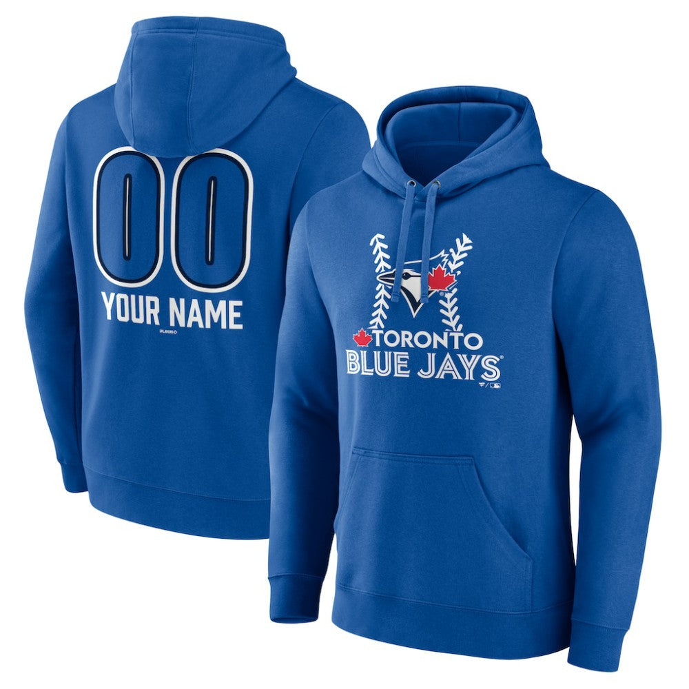 Toronto Blue Jays Personalized Name & Number Fastball Pullover Hoodie Outlet
