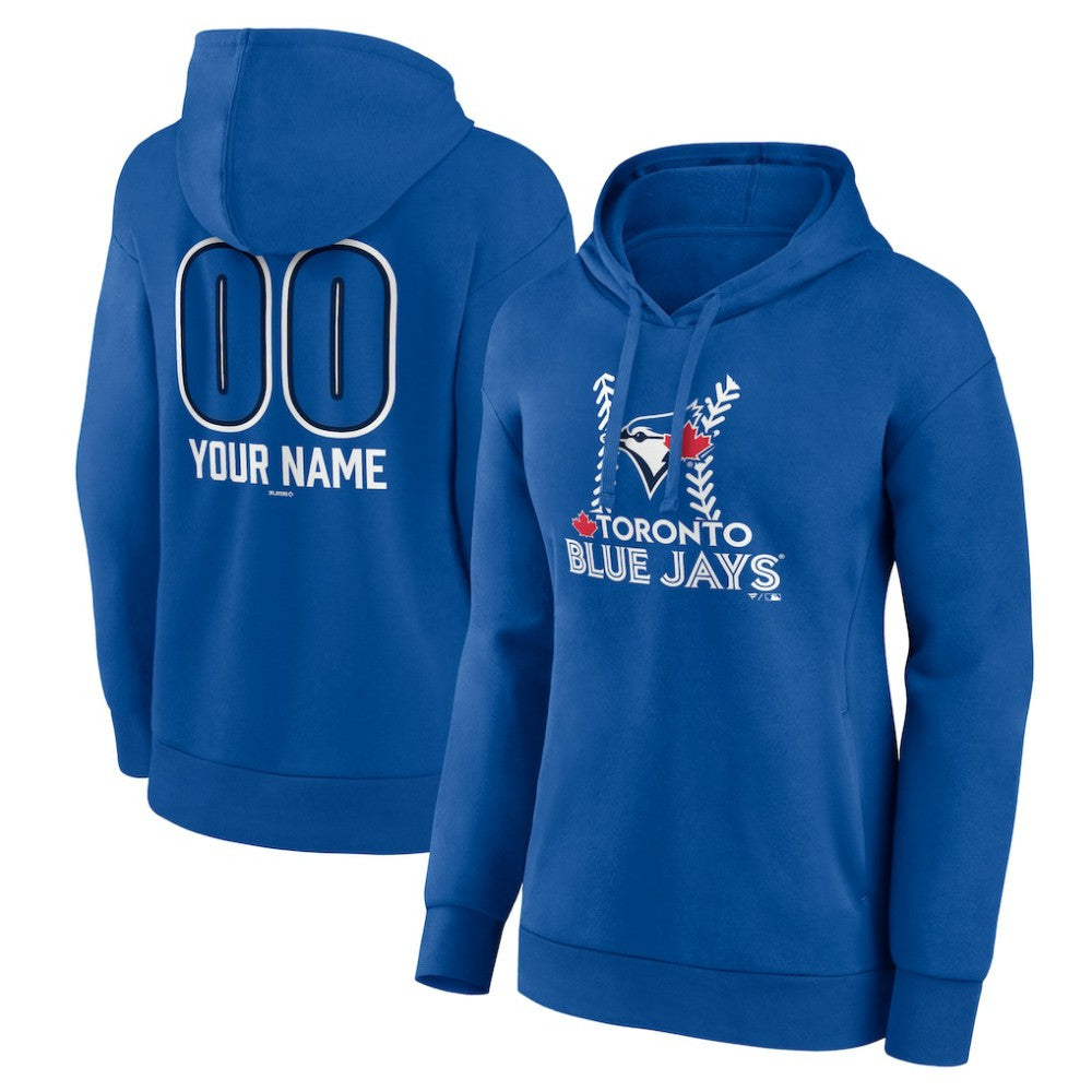 Toronto Blue Jays Women's Personalized Name & Number Fastball Pullover Hoodie for sale