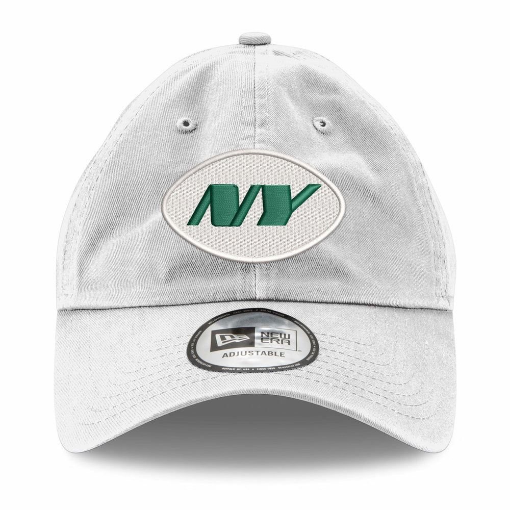 New York Jets New Era Casual Classic Adjustable Hat - White - NFL