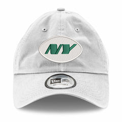 New York Jets New Era Casual Classic Adjustable Hat - White - NFL
