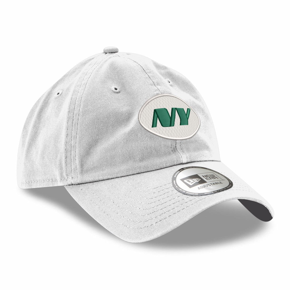 New York Jets New Era Casual Classic Adjustable Hat - White - NFL