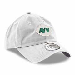 New York Jets New Era Casual Classic Adjustable Hat - White - NFL