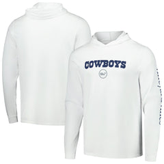 Dallas Cowboys Vineyard Vines Whale Dot Hoodie Long Sleeve T-Shirt - White - NFL