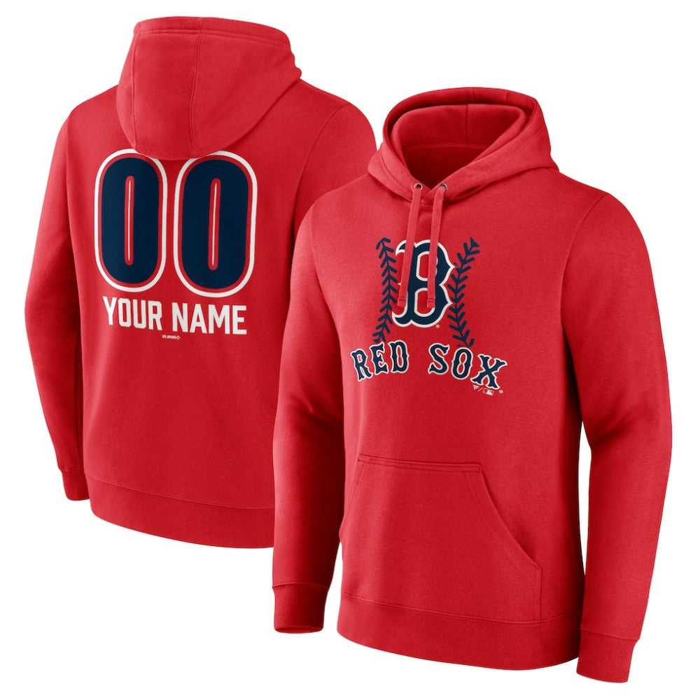 Boston Red Sox Personalized Name & Number Fastball Pullover Hoodie for sale