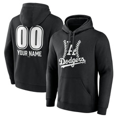 Los Angeles Dodgers Personalized Name & Number Fastball Pullover Hoodie for sale