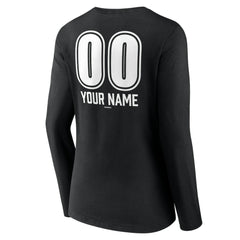 Los Angeles Dodgers Women's Personalized Name & Number Fastball Long Sleeve V-Neck T-Shirt Discount
