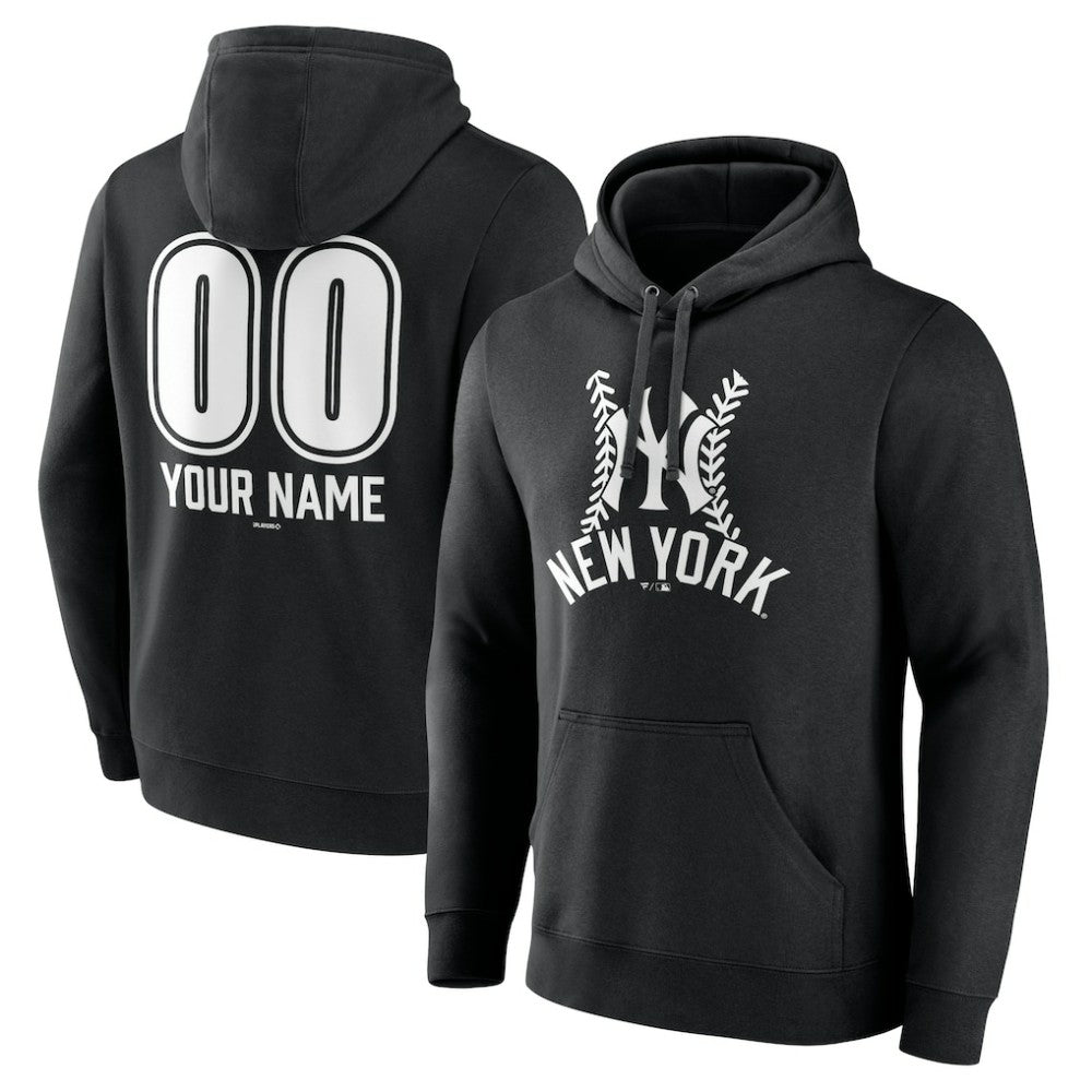 New York Yankees Personalized Name & Number Fastball Pullover Hoodie Near Me