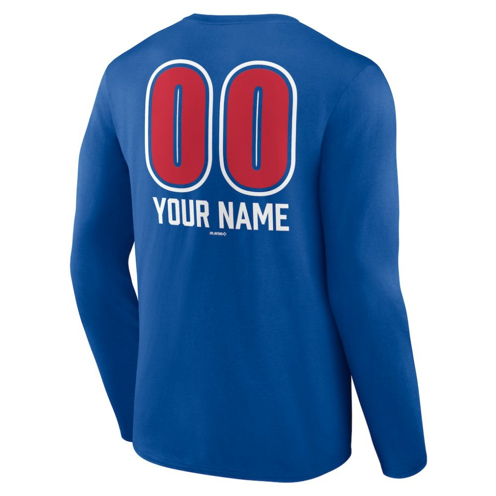 Philadelphia Phillies Personalized Name & Number Fastball Long Sleeve T-Shirt Online