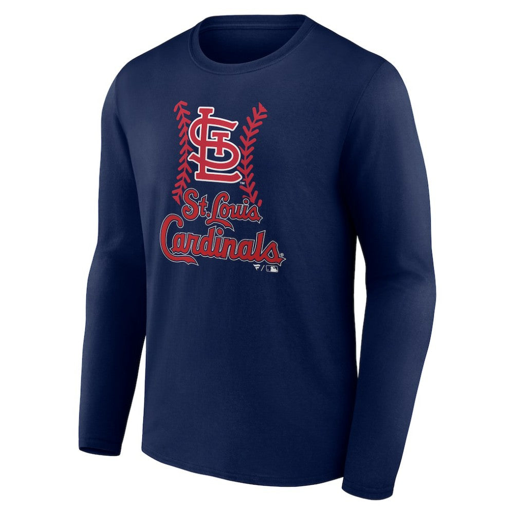 St. Louis Cardinals Personalized Name & Number Fastball Long Sleeve T-Shirt Online